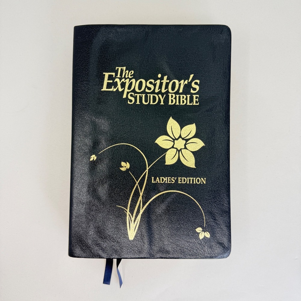 Jimmy Swaggart Expositor's Study Bible Ladies Edition KJV Black Bonded Leather